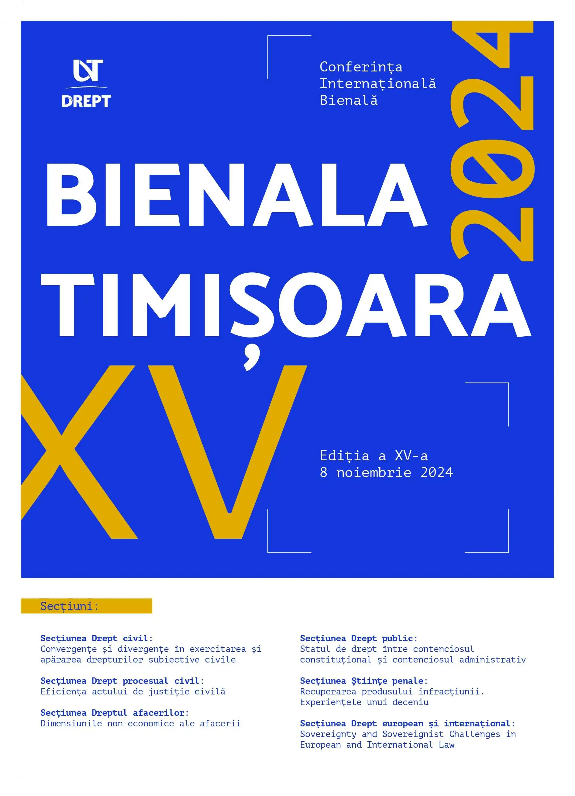 Participare la Bienala Internațională - Facultatea de Drept UVT